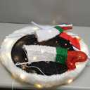 YULETIME 62-Inch Pre-Lit 3D Snowman, Pop-Up Lighted Christmas Snowman with 100 LED Warm White Lights