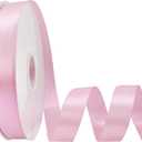 Double Faced Pink Satin Ribbon 7/8 Inch  100 Yards Satin Ribbon Ideal for Gift Wrapping Flower Bouquet Arts Crafts Sewing Weddings Floral Arrangements & Bows