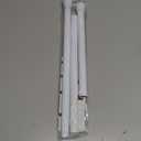 White Tension Curtain Rod for Windows 28 to 48 inch, Adjustable Expandable Pressure Spring Curtain Rod No Drilling, 7/8" Curtain Rod for Bedroom Doorway Closet Door