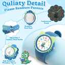 2 x Kids Digital Analog Watches for Girls Boys, 7 Color Lights Waterproof Cute Wristwatches for Kids with Alarm Stopwatch, Great Present for Girls Boys Ages 5-13