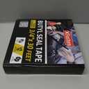 XFasten Butyl Sealing Tape, Black, 1/8-In x 3/4-In x 30-Foot Plumbers Putty, RV Sealant, Boat Sealing, EDPM Butyl Tape