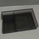 Square Napkin Holder for Table, Metal Napkin Holder for Kitchen Dining Room, Modern Cocktail Paper Napkin Organizer for Salt Pepper Shaker Countertop Decor, Black