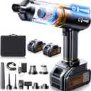 Cordless Vacuum Cleaner, 58000PA Handheld Vacuum Cordless, 9-in-1 Car Vacuum Portable Cordless for Detailing & Pet Hair, Powerful Rechargeable Vacuum Cleaner for Car, Keyboard & Couch.