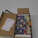 New brothread 63 Brother Colors Polyester Embroidery Machine Thread Kit 500M (550Y) Each Spool for Brother Babylock Janome Singer Pfaff Husqvarna Bernina Embroidery and Sewing Machines