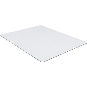 Lorell Tempered Glass Chairmat, 48" Width x 60" Depth x 0.25" Thickness, Clear, 1 Each