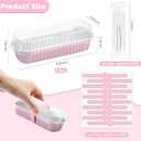Ruckae 100 Pack Mini Loaf Cake Pan with Lids and Spoons Disposable Aluminum Tin Foil Pans Rectangle Mini Loaf Pans with Lids for Baking,Party,Picnics,Holidays (Pink)