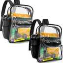 Guard Dog Security Clear Bag - Transparent Backpack for Sports Event and Concerts, 15 x 11 x 5 inches, Small
