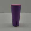 Corkcicle Cold Cup Insulated Tumbler with Lid and Straw, Sun-Soaked Lilac, 24 oz – Reusable Water Bottle Keeps Beverages Cold for 12hrs, Hot 5hrs – Cupholder Friendly Tumbler, Lid for Flexible Sipping, Purple