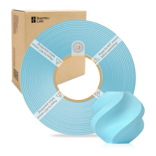 Bamboo Lab 1.75MM PLA Matte Filament High Speed Printing with RFID 1KG +/- 0.03mm Eco Friendly 3D Printer Filament for Bambu Lab P1P/P1S/X1C/X1/A1/A1 Mini (Without Spool) (Ice Blue 11601)