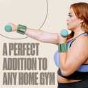 SPORTBIT Wrist and Ankle Weights for Women - Set of 2 (1lb Each) Wearable Ankle & Wrist Weights - Leg & Arm Bands, Silicone Weighted Bracelets for Workout, Walking, Running, Yoga, Pilates (Green)