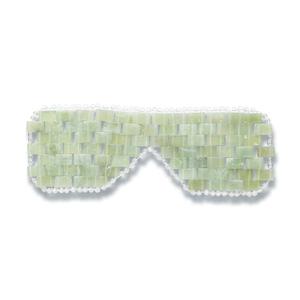 Alana Mitchell Jade Eye Mask  Weighted Eye Mask to Eliminate Wrinkles, Puffiness, & Irritation  Headache and Migraine Relief Mask - 100% Real Jade Stone Beads for Hot & Cold Anti Aging Therapy