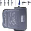 Extra Large Blood Pressure Cuff, Compatible with Most Monitors, ARM Blood Pressure Replacement Cuff with 8 Connectors,Adult Cuff (8.7"-20.5")