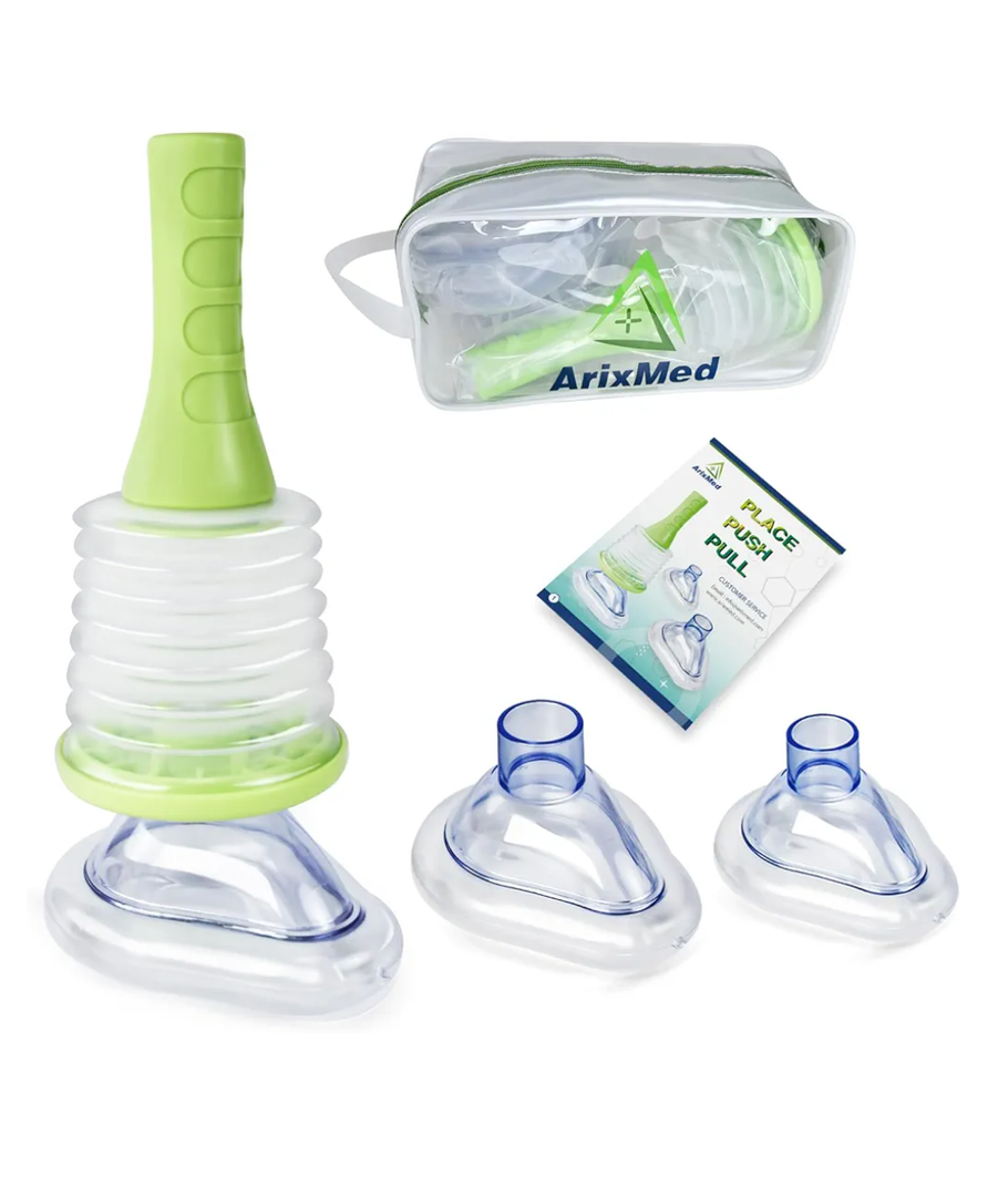 Choking Rescue Device, Portable Airway Suction Device for Children and Adults, First Aid Kit for Kids and Adults - Travel Kit