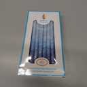 The Dreidel Company Hanukkah Candles Multi Blue Hued Frosted Deluxe Tapered Candles 1-Hour Burn Time 45 Candles for All Eight Nights of Chanukah (Single)