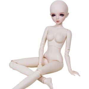 Proudoll 1/3 BJD Doll White Skin Customized Doll Body 60cm 24Inch Hand Painted Movable Ball Jointed SD Dolls PVC DIY (Aure)