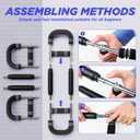 Twister Arm Trainer, Adjustable Chest Workout Equipment, Twister Arm Chest Exerciser Home Gym Strength Trainer, Portable Detachable Spring Workout Bar Home Fitness Equipment,70-110lbs