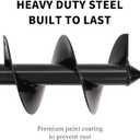 TCBWFY 4"x12"Auger Drill Bit for Planting Digging Holes,Garden Plant Flower Bulb Auger Spiral Hole Drill Rapid Bulb Planter Earth Auger Bit,Compatible to Hex Adjustable Chuck