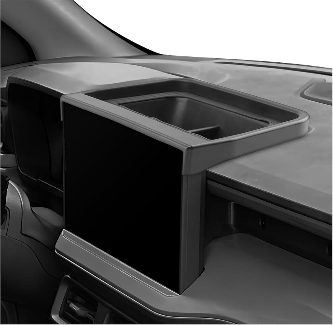 LUWU for 2025 Maverick Dashboard Storage Tray 2025 Ford Maverick XL/XLT/Larita/Tremor/Lobo 13.2-inch Behind Screen Organizer Center Console Display Box Dash Tray Maverick 2025 (Only for 13.2" Screen)