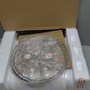 BOBOMOMO Tradition 20.5" Rustic Table Lamp Set of 2 for Living Room Farmhouse Bedside Desk Lamps Bedroom Nightstand Vintage Lamps Linen WashedSuitable for Decorating Small Areas (Antique White)