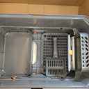 FURTIME Stainless Steel Litter Box with Lid, Enclosed Metal Cat Litter Box, X-Large