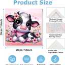 hkejoi 4 Pack Animal Paint by Numbers Kit for Kids with Framed, Easy Paint by Number Crafts for Ages 4-8, Simple Painting Kits for Home Wall Decor 7.87''Wx7.87''L (Cartoon-1)