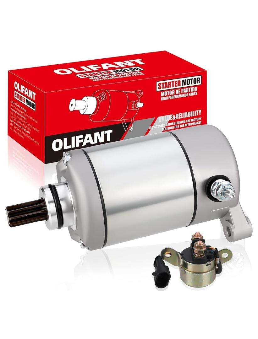 Starter & Relay for Polaris Sportsman 500 2006-2012/Sportsman 450 400/Ranger 500 2007-2013/Scrambler 500/Trail Boss 330/Trail Blazer 330/Hawkeye 400 3090188 3084981