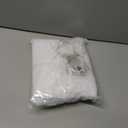 White Tulle Table Skirt for Rectangle Tables 6FT Table Skirting 2 Layer Birthday Party Tutu Table Cloth for Baby Shower Party Supplies (L6(ft)* H30in, White + Led Light)