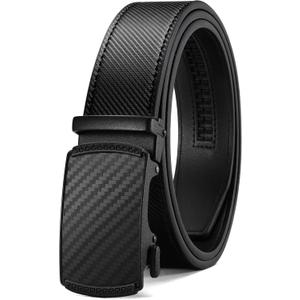 CHAOREN Mens Belt Leather Ratchet Belt - Customizable Fit, Effortless Style (35mm)