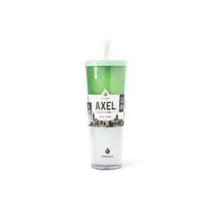 2ea. MANNA AXEL Tumblr plastic 24 oz green