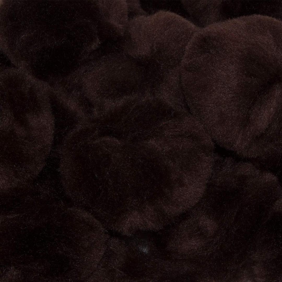 2.5 Inch Brown Large Craft Pom Poms 15 Pieces