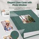 popotop Photo Album 4x6-300 Photos Linen Cover Photo Books with 300 Horizontal Pockets,Slip-in Picture Albums for Family Wedding Anniversary Baby Vacation Pictures