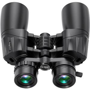 10-30x50 Zoom Binoculars for Adults, High Powered Military Binoculars for Bird Watching Traveling Hunting Concerts with Large View,BAK4,FMC Lens,Clear Low Light Vision at Night