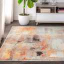 JONATHAN Y Modern Abstract Vintage Cream/Orange Indoor Area Rug, 3x5, Contemporary POP, Transitional, Easy-Cleaning for Living Room, Bedroom, Kitchen, Pet Friendly, Non-Shedding (CTP104B-3)