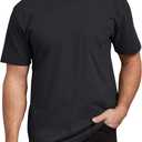 Dickies Men's Short Sleeve Heavyweight Crew Neck (Large, Black)