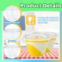 Tiaiidi 100 Pack 6 oz Clear Plastic Cups,Disposable Parfait Cups with Flat Lids(No Hole),Party Dessert Cups for Cold Drinks,Fruit,Cupcake,Ice Cream,Snack