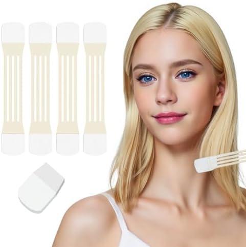 BeSpace Neck Lift Tape, Neck Tape Lifting for Wrinkles & Fine Lines Reduction, Hydrating & Instant Lifting Care for Women (4pcs Bands, 20pcs Replacement Tapes)