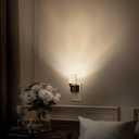 DORESshop LED Night Lights Plug into Wall, Modern Decorative Design Nightlights Plug in, Adjustable Brightness, Dimmable Night Light, Perfect for Adults' Bedroom, Hallway, Bathroom,Warm White (1 Count (Pack of 1))