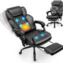 Massage Office Chair, Footrest, 6-Point Vibration, Heat, 160° Recline 400lb
Big and Tall Executive Ergonomic Desk Chair, PU Leather, Adjustable Height, for Home Office, Conference, Gaming and Reading