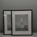ENJOYBASICS 16x20 Picture Frame, Display Poster 11x14 with Mat or 16 x 20 Without, Wall Gallery Photo Frames, Black, 2 Pack