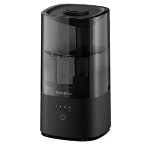 Humidifiers for Bedroom, 2.0L Cool Mist Humidifier for Home Plant and Baby Nursery, Quiet Ultrasonic Humidifier with 360° Nozzle, Auto Shut-Off, Filterless, Black