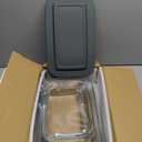 8-Piece Deep Glass Baking Dish Set with Plastic lids, Rectangular Glass Bakeware Set with Lids, Baking Pans for Lasagna, Leftovers, Cooking, Kitchen, Freezer-to-Oven and Dishwasher, Gray