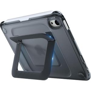 TORRAS Ostand K3 Neo for iPad mini 7 A17 Pro Case, iPad mini 6 case, Viewing Angles Adjustable, Ultra Stable Stand, Shockproof Protective Slim Kickstand Case with Pencil Holder, Obsidian Black