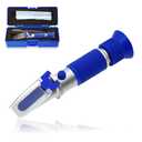 DEF Refractometer 0-40% AdBlue Diesel Exhaust Fluid Urea Concentration Refractometer Hand Held Refractometer with ATC for Automotive Diesel, Made of Copper Not Cheap Aluminum (Model AMR001)