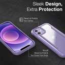Raptic Shield Case for iPhone 12 & 12 Pro, Shock Absorbing, Aluminum Frame, 10ft Drop Tested, Purple