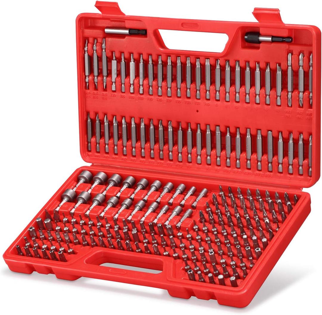 214-Piece Screwdriver Bit Set S2 Steel Drill bit set Power Bit Set with Security Bits 