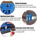 Cabinet Hardware Jig, King&Charles Cabinet Handle Jig with Automatic Center Punch, Avoid Jitter Caused by Direct Drilling. Use for Handles and Pulls on Drawers/Doors, Perfect Set.