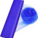 Crystal Organza Tulle Sheer Fabric Backdrop Curtains for Wedding Baby Shower Birthday Party Event Decor, 19 by 30 Yard (Royal Blue)