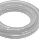 EZ-FLO 1/2 Inch ID (3/4 Inch OD) PVC Clear Reinforced Braided Vinyl Tubing, 10 Foot Length, 98629