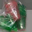 YHFUISK 22Pcs Christmas Glowing Pong Set Party Game Light Up Pong Cups for Christmas Party with 6 Snowflake Balls, 20 Decoration Plastic Snowflakes, Red & Green1