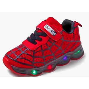 RAYCHY Children's Casual Shoes Boys Breathable Non-Slip Light Sneakers Unisex Luminous Sneakers for Girls Sport Running Shoes, 27